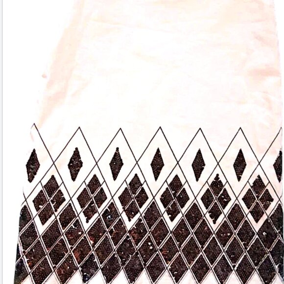 HavenBleu Sequins Skirt   Hand Beaded  Holidays  Harlequin  Size Small - Picture 8 of 8